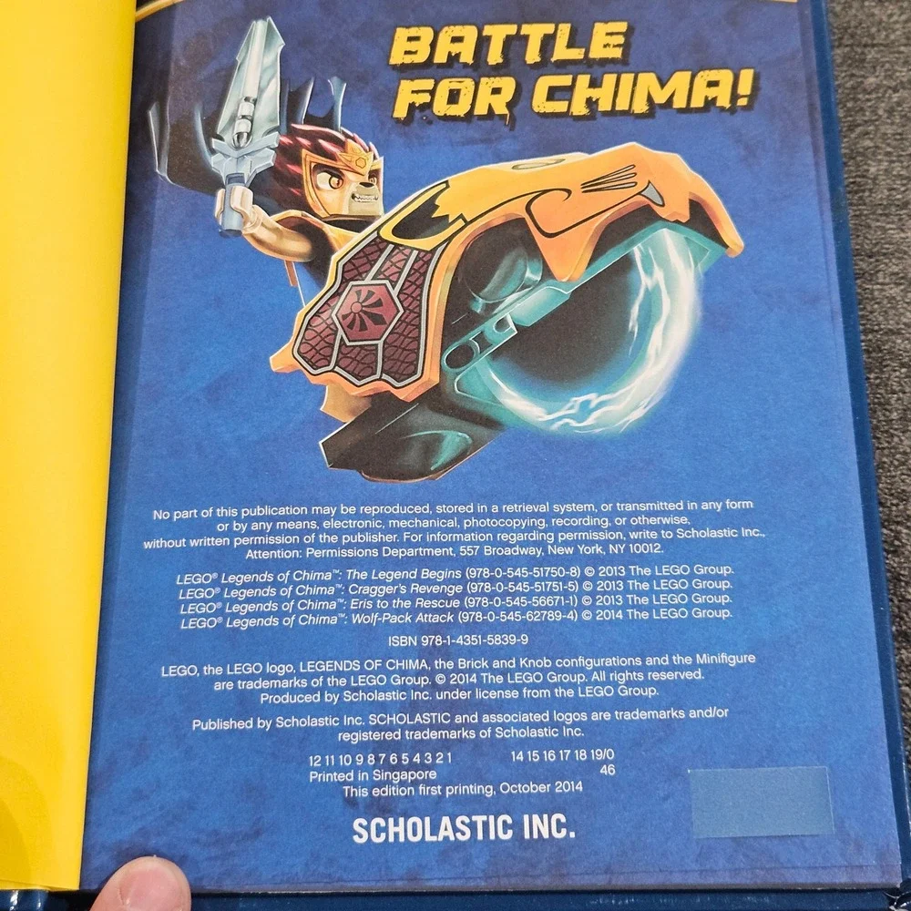 LEGO Chima Battle for Chima Reader Collection Book Scholastic Based on TV Series